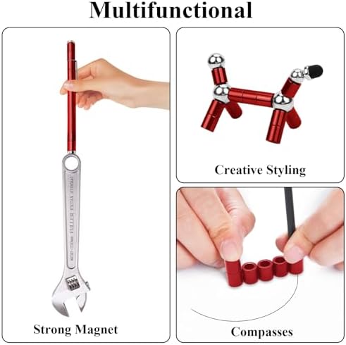 Magnetic Fidget Toys, Cool Magnet Pen, Decompression Pens for Kids & Adults, Novelty Toy for Teenage Boys, Graduation Birthday Christmas Gift