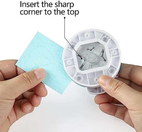 Paper Corner Rounder Punch : 3 in 1 (R4mm, R7mm, R10mm) - Corner Cutter for Paper Crafts, Laminate, Photo, DIY, Card Making and Scrapbooking