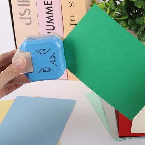 2PCS Paper Corner Rounder Corner Punch 3 in 1 (R4mm+R7mm+R10mm),Corner Cutter for Card Making, Laminate, Cardstock, Scrapbooking and Paper Crafts, Business Cards