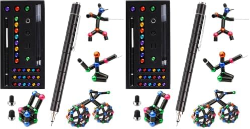 Easter Basket Stuffers for Teens Toddler Magnetic Fidget Pen, Magnetic Pen for Teenage Boys, Decompression Magnet Pen Fidget Toy Pens, Birthday Novelty Toy for Classroom Students Present (Pack of 2)