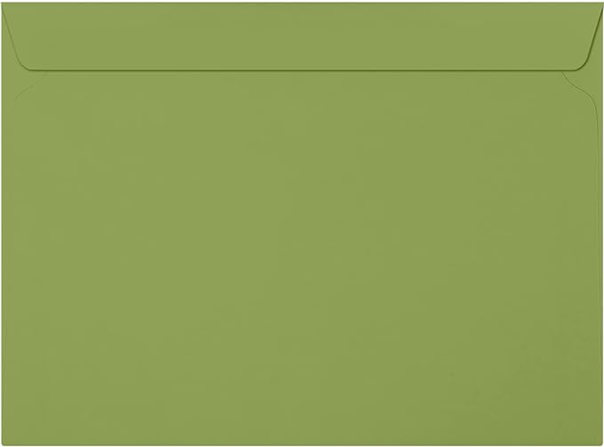 LUXPaper 9 x 12 Booklet Envelopes | Avocado Green | 70lb. Text | 500 Qty by LUXPaper