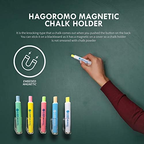 Hagoromo Chalk Holder with Magnet Attached [Green Cap and Chalk]