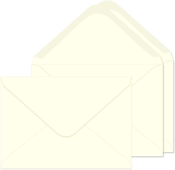 A7 Envelopes 100 Pack Envelopes 5x7 V-shaped Flap, Suitable by Ouzoustate