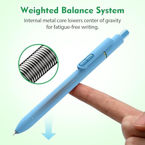 8 Pcs Gel Pens - 0.7mm Fine Point Quick-Dry Blue Ink Fidget Pens