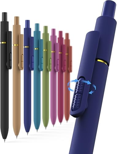 8 Pcs Gel Pens, Quick-Dry Long Lasting Black Ink-0.7mm Fine Point