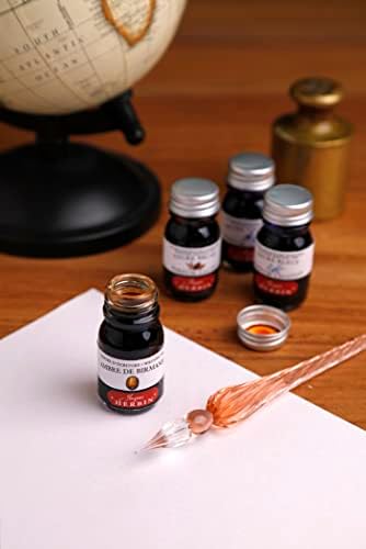 Jacques Herbin - Ref 214/77 - Round Glass Dip Pen - Violet