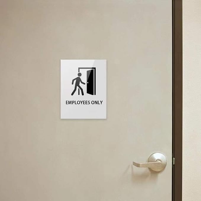 Acrylic Sign Holder 4x6, Sign Holder Wall mount Door Sign Memo Holder, - Image 5