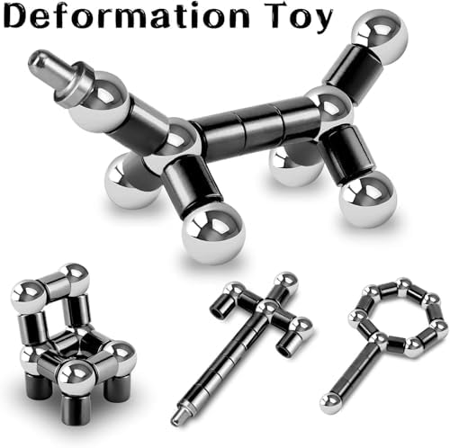 Magnetic Fidget Pen Toys for Teens- Color Fidget Pen Toy, Sensory Tool Fidgeting Game, Cool Gadget Best for Stress and Anxiety Relief and Kill Time,Novelty Gifts for Teen and Adults (Black)