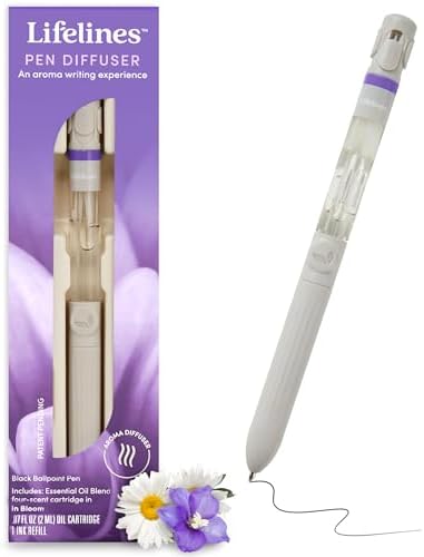 Lifelines Pen Diffuser, In Bloom, 1mm Black Ballpoint Pen