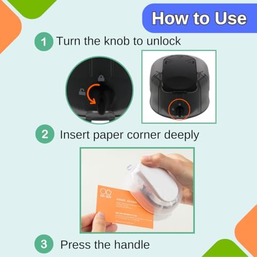 Sunstar Stationery Kadomaru Pro NEO Black Corner Cutter Authentic Hologram