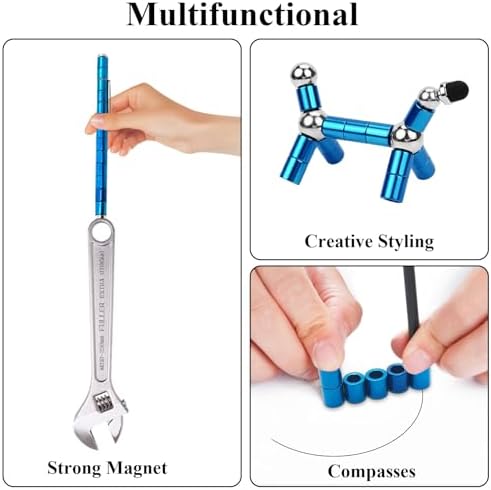 Magnetic Fidget Toys, Cool Magnet Pen, Decompression Pens for Kids & Adults, Novelty Toy for Teenage Boys, Graduation Birthday Christmas Gift