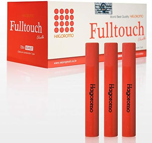 Hagoromo Fulltouch Color Chalk 1 Box [72 Pcs/Scarlet]