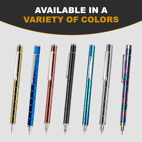 Magentic Fidget Pen for Teen Boys Fathers DaD Gifts, Teacher Appreciation Gift, Birthday Gift For Men Women Him Her Teenage Boys, Cool Gadget Toys For Adults Office Desk Accessories- Black