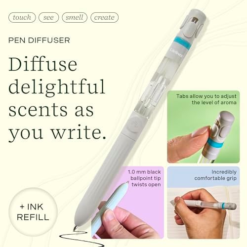Lifelines Pen Diffuser, Crisp Mountain Air, 1mm Black Ballpoint Pen