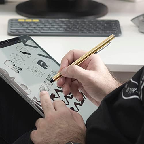 TTzycc Magnetic Pen,Fidget Pen with 13 Magnetic Rings,（Golden）