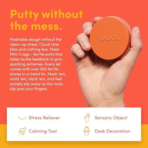 Speks Crags Magnetic Thinking Putty, Sensory Tool for Stress Relief