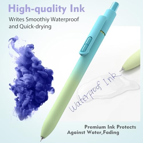 8 Pcs Gel Pens - 0.7mm Fine Point Quick-Dry Blue Ink Fidget Pens