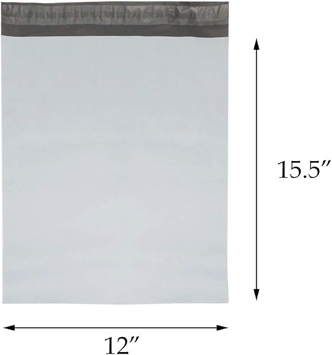 Poly Mailers 12"x15.5" Envelopes Shipping Bags Self Sealing, 1000 Bags - Image 2