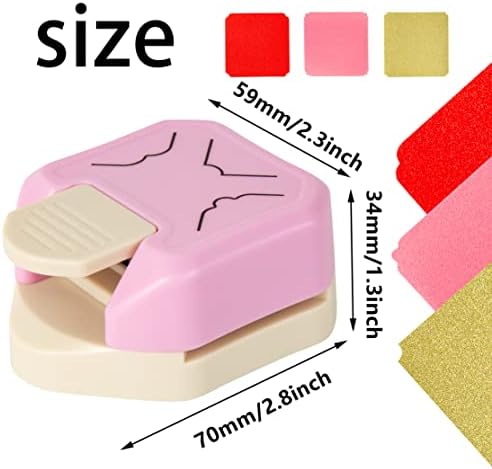 Decorative Corner Punch 3 in 1 Rounder Pattern Paper Edge Cutter Paper Punches for Crafting Photo Business Card Scrapbooking Tools Laminate DIY School & Home Crafting Supplies