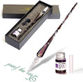 Glass Dip Pen Set,Calligraphy Pen,Crystal Signature Pen for Art, Writing, Signatures -Decoration and Business Gift