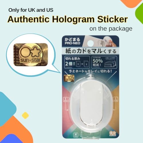 Sunstar Stationery Kadomaru Pro NEO White Corner Cutter Authentic Hologram