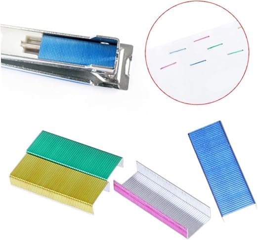 800Pcs Mini Color Staples DIY Shop Stapler Refills Standard Book Staple Mini - Image 4