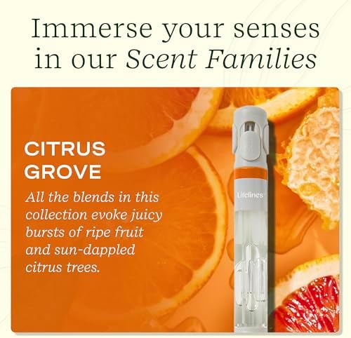 Lifelines Pen Diffuser, Citrus Grove, 1mm Black Ballpoint Pen