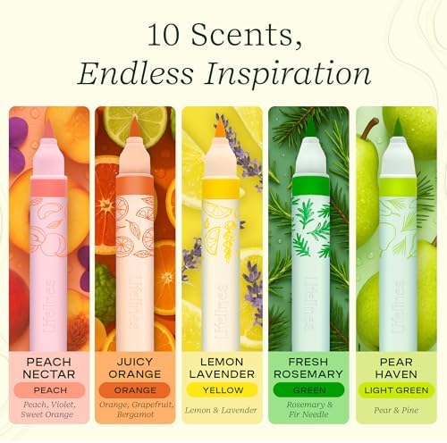 Lifelines Scented Colored Markers, 5 Double-Sided Markers