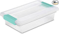Sterilite 30-Pack Clip Box, Stackable Clear Plastic Bins by Sterilite