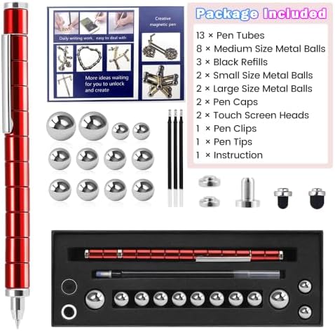 Magnetic Fidget Pen, Decompression Toy Pen Gifts, Office Desk Accessories