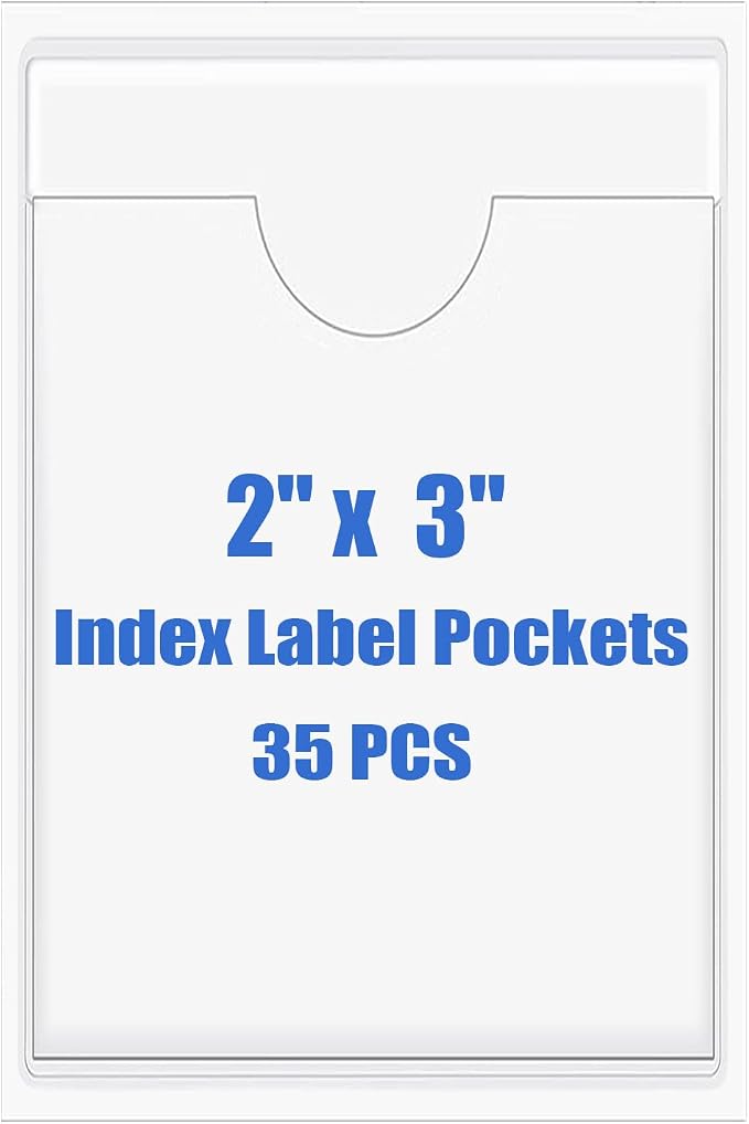 Origin-Joy 35 PCS Self Adhesive Index Card Pockets by Origin-Joy