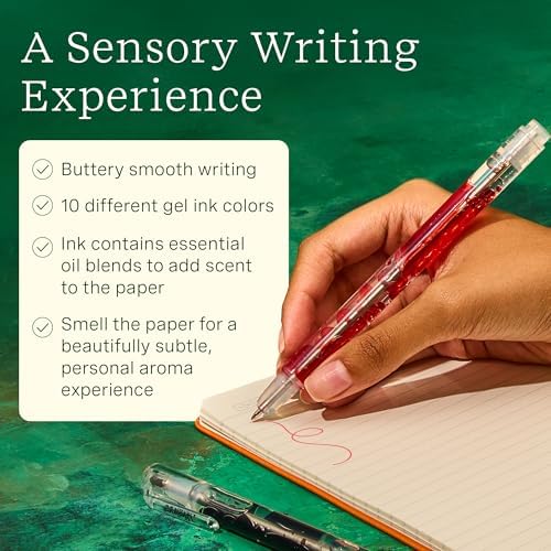 Lifelines Scented Lava Gel Pen Set, 10 Multi-Color Pack, 0.5mm