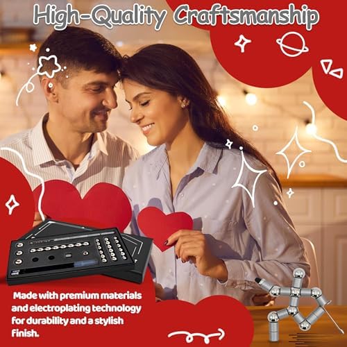 Magnetic Fidget Pen Starry Sky Gray for Teens Boys Girls, Creative Deformation Gadget, Stress Relief Toy for Engineers, Unique Birthday for Men Women