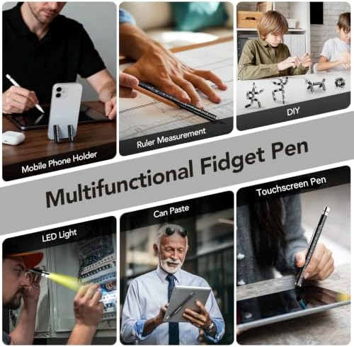 Fidget Pen Gift, Multifunction Stress Relief Fidget Toy for Teens and Men