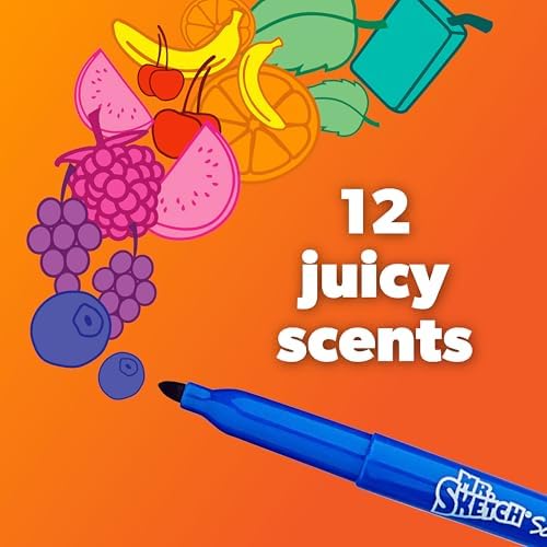 Mr. Sketch Scented Stix Markers, Fine Tip, 10 Count - Fun for Kids, Coloring, Spark Creativity, Arts & Crafts (Pack of 2)