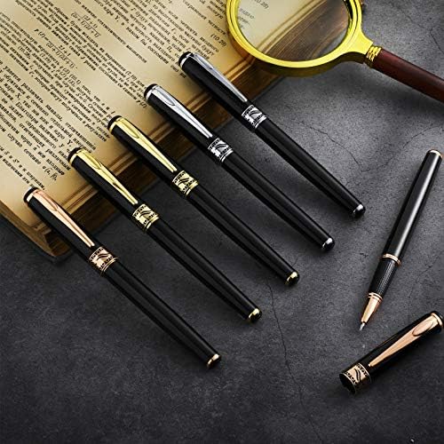 Tenare Weighted Pens for Hand Tremors Black Ink Heavy Pens, 6 Pieces