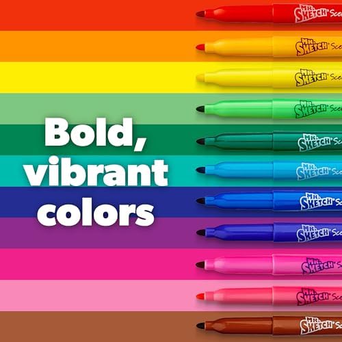 Mr. Sketch Scented Stix Markers, Fine Tip, 10 Count - Fun for Kids, Coloring, Spark Creativity, Arts & Crafts (Pack of 2)