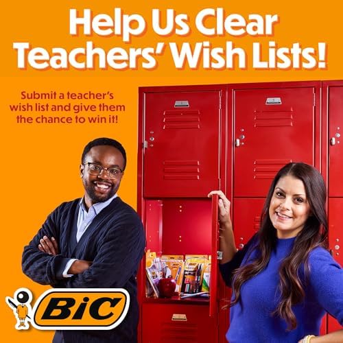 BIC Gelocity Quick Dry Gel Pens, Medium Point, 0.7mm, 12-Count Pack