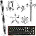 Magentic Fidget Pen, Gifts For Teen Boys Fathers, Teacher Appreciation & Birthday Gift For Men Women Him Her Teenage Boys, Cool Gadget Toys For Adults Office Desk Accessories, Silver