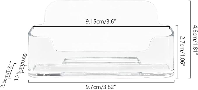 HSYMQ 8 Pack Acrylic Business Card Holder - Image 4