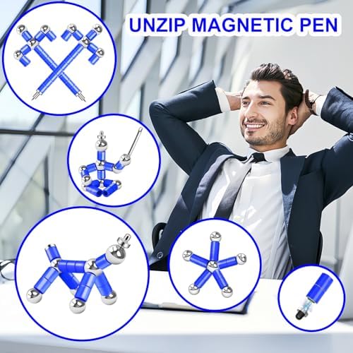 YYMHMF Gifts for Men Magnetic Fidget Pen: Cool Stress Relief Fidget Toy for Adults Teens Boys Girls, Cool Gadget for Women ADHD Sensory Tool for Focus, for Father's Mother's Day & Graduation
