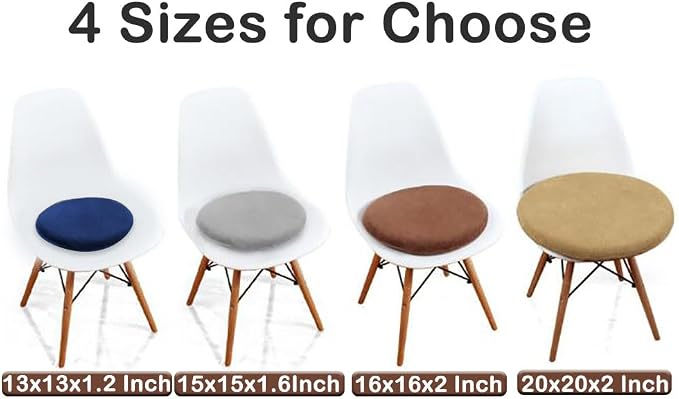 Sigmat Memory Foam Seat Cushion Anti-Slip Soft Round Stool Cushion Chair Pad 15 - Image 5