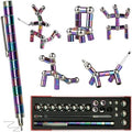 Magentic Fidget Pen, Gifts for Teen Boys Fathers, Teacher Appreciation & Birthday Gift for Men Women Him Her Teenage Boys, Cool Gadget Toys for Adults Office Desk Accessories, Multicolor