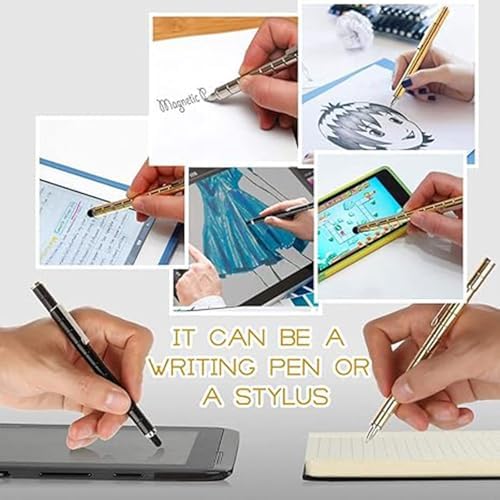 Fidget Pen, Magnetic Fidget Cool Gadgets Pen, Decompression Magnet Pen Fidget Toy, Relieve Pressure Novel Toy Fidget Gift for Teens or Friends for Birthday Christmas (Small Rainbow)