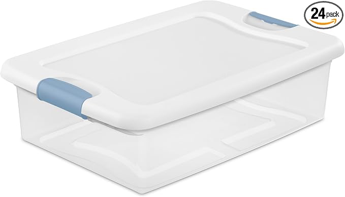 Sterilite 24-Pack Latching Box, 32 Quart by Sterilite