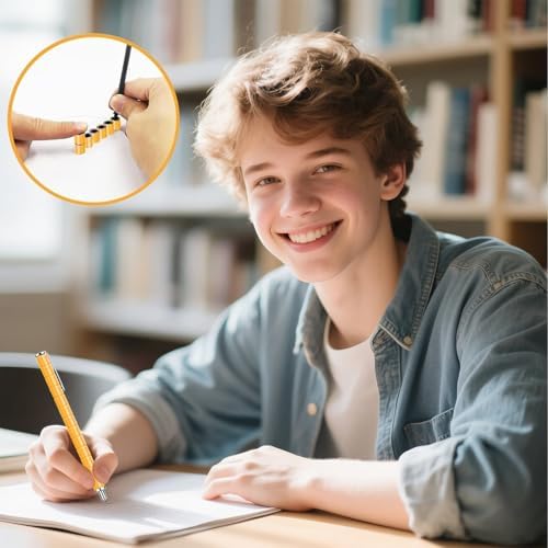 Graduation Gift Magnetic Fidget Pen: Creative Thinking Writing Tool for Teens College Students, Stress Reliever Desk Toy for Focus & ADHD, Modular Geometry Building Pen, Cool Birthday Gift for Him Her
