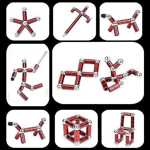 Fidget Pen,Magnetic Pen， Decompression Magnetic Fidget Toy Pen, Magnet Pen Fidget Toy Relieve Pressure Toy Gifts for Kids or Friends! (Red)