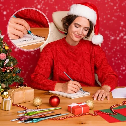 9 Pieces Glass Dip Pen Handmade Signature Pen, Popular Style, Bright Color