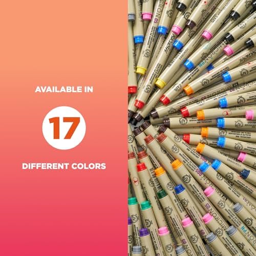 Sakura Pigma Micron Fineliner Pens, Black, Assorted Points - 8 Pack