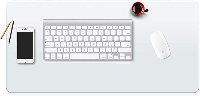 Clear Table Protector Plastic 16x32 inches Office Desk Mat Cover Pad by Wadrac